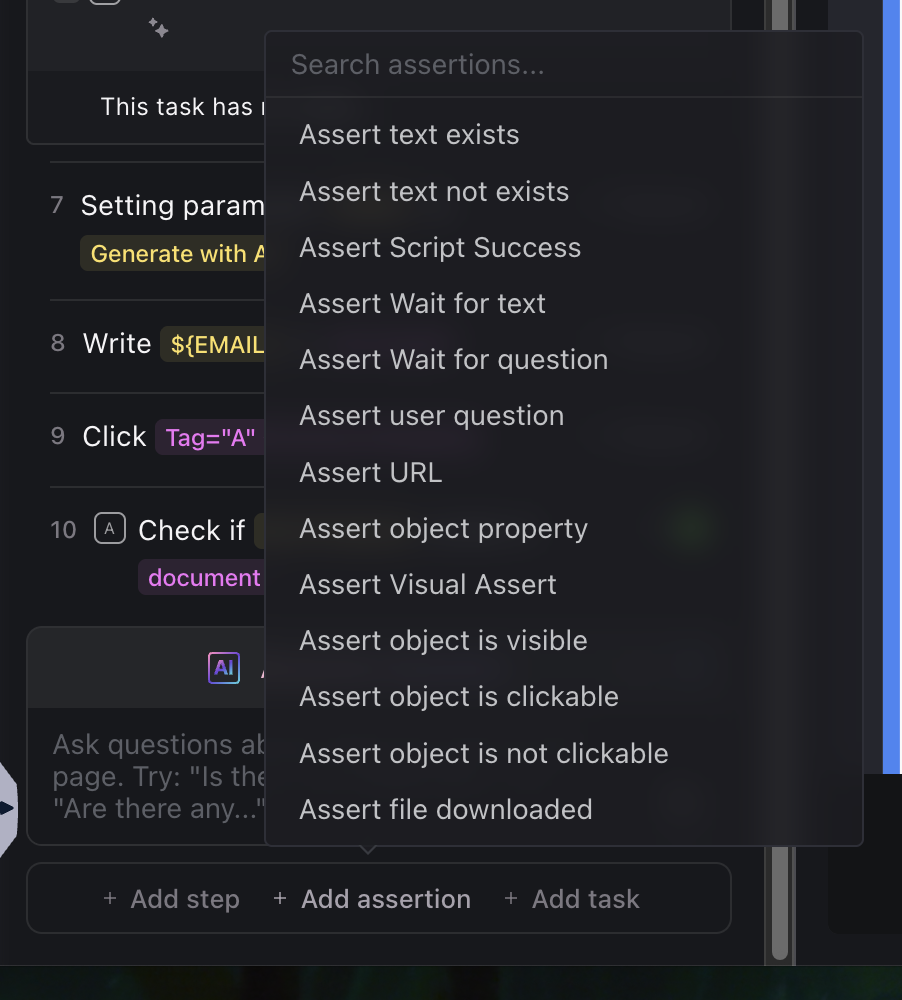Assert Script Success