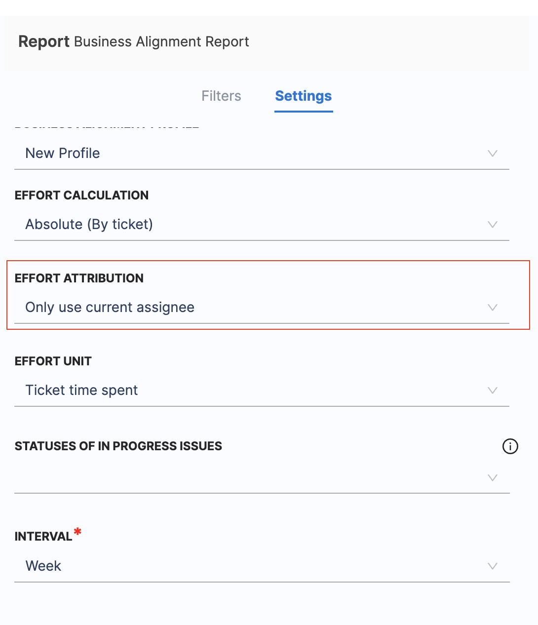 Effort Attribution