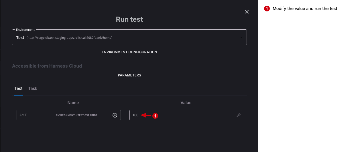 parameter override