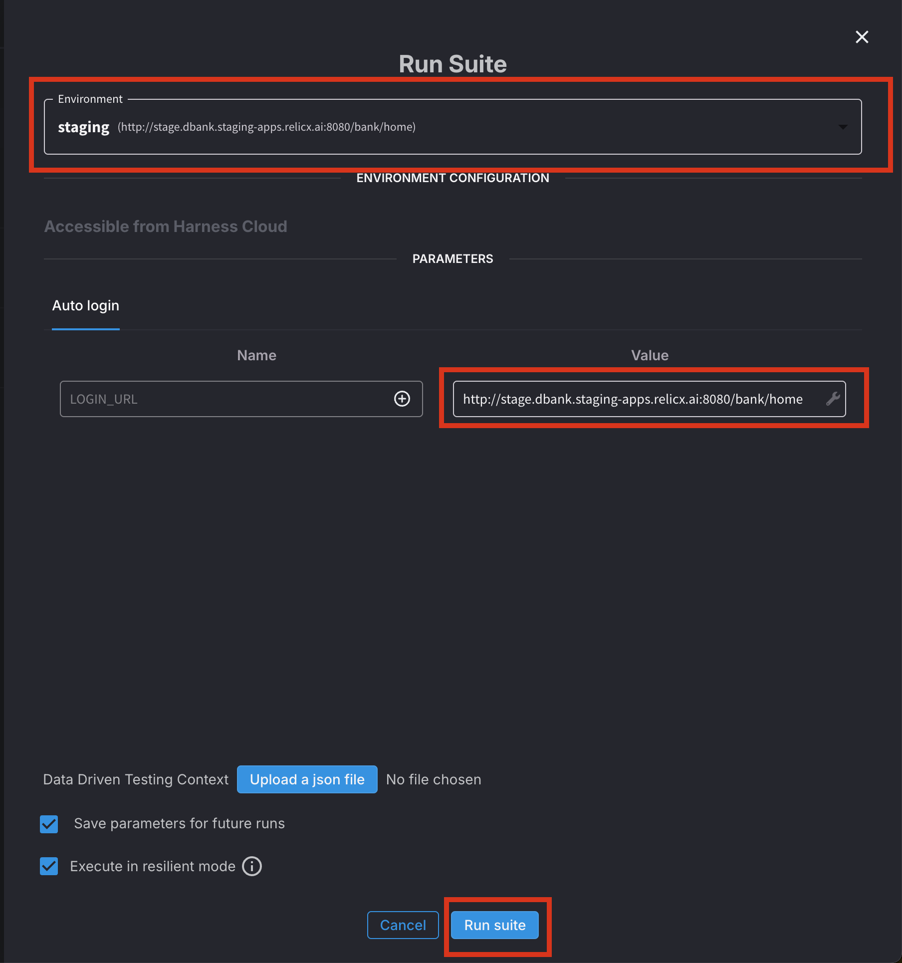 Run Test Suite